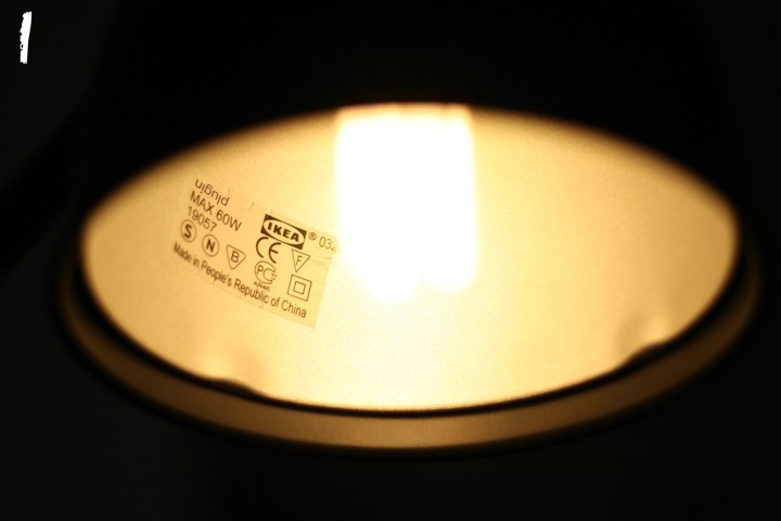 An IKEA lamp